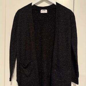 Cozy Black Confetti Cardigan